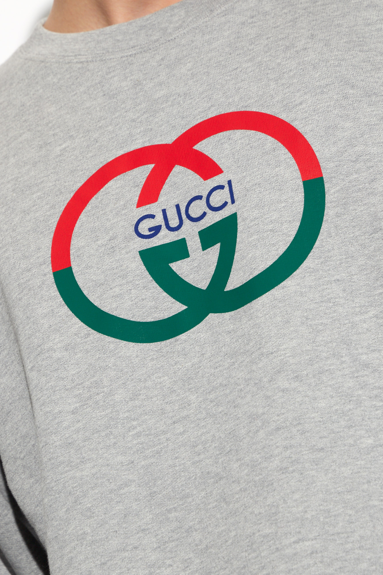 Gucci crewneck sale logo sweatshirt